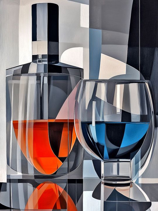 Алмазная мозаика без подрамника «Крепкий напиток» 50x40 см