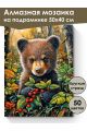 Алмазная мозаика на подрамнике «Медвежонок» 50x40 см, 50 цветов