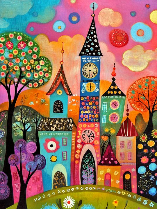 Алмазная мозаика без подрамника «Детский замок» 50x40 см