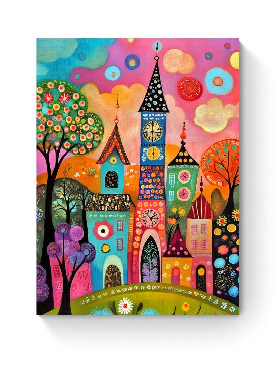 Алмазная мозаика на подрамнике «Детский замок» 50x40 см