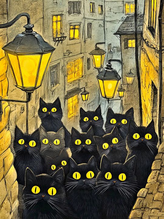 Алмазная мозаика без подрамника «Мартовские коты» 50x40 см