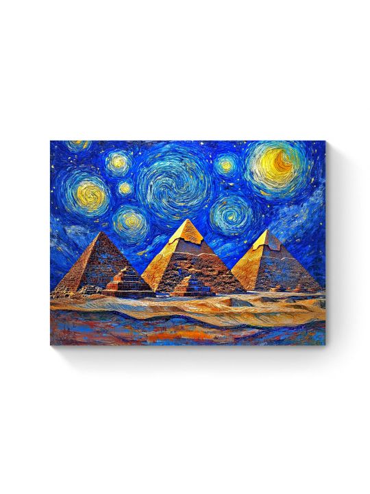 Алмазная мозаика на подрамнике «Ночь в Египте» 50x40 см