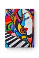Алмазная мозаика на подрамнике «Палитра музыки» 50x40 см