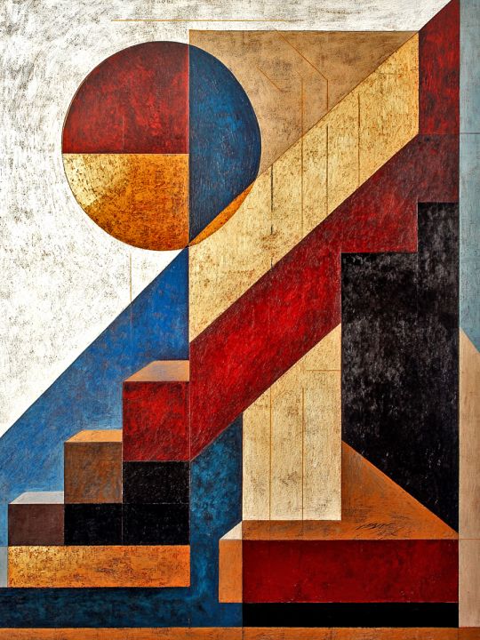 Алмазная мозаика без подрамника «Ступени» 50x40 см
