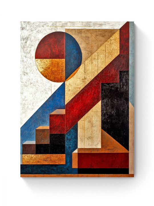 Алмазная мозаика на подрамнике «Ступени» 50x40 см