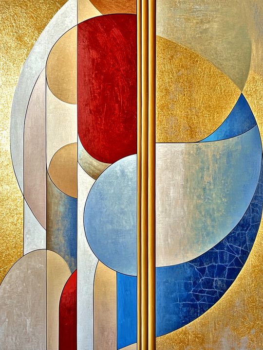 Алмазная мозаика без подрамника «Абстракционизм» 130x100 см
