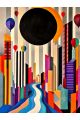 Алмазная мозаика без подрамника «Затмение» 130x100 см