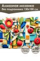 Алмазная мозаика без подрамника «Яблочный вид» 130x100 см