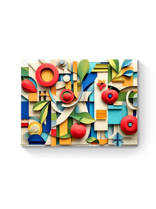 Алмазная мозаика на подрамнике «Яблочный вид» 50x40 см