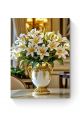 Алмазная мозаика на подрамнике «Букет лилий» 70x50 см, 50 цветов