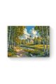 Алмазная мозаика на подрамнике «Церковь в роще» 50x40 см