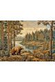 Алмазная мозаика без подрамника «Косолапый мишка» 130x100 см