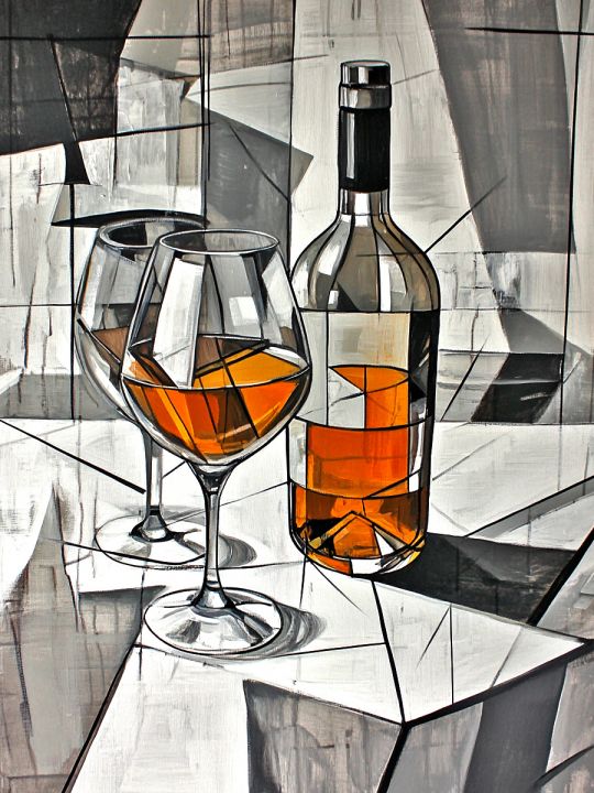Алмазная мозаика без подрамника «Крепкий напиток» 50x40 см