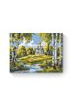 Алмазная мозаика на подрамнике «Тихая обитель» 40x30 см