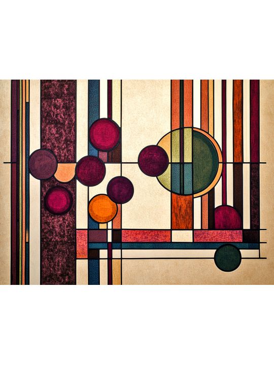 Алмазная мозаика без подрамника «Абстракция» 50x40 см