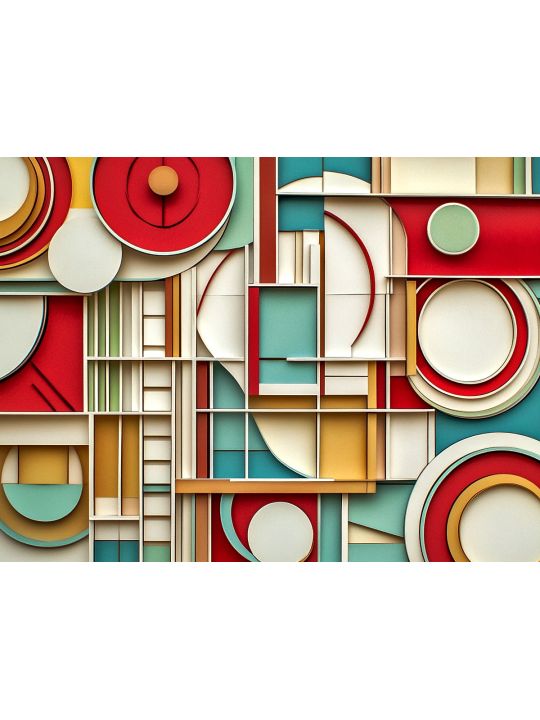 Алмазная мозаика без подрамника «Абстракционизм» 130x100 см