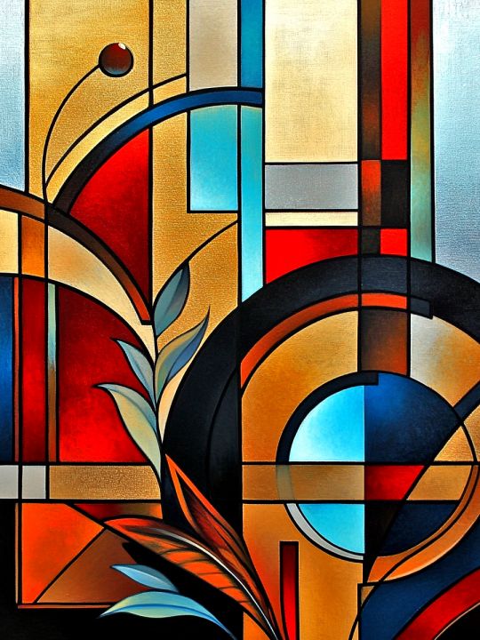 Алмазная мозаика без подрамника «Витраж» 50x40 см