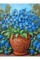 Алмазная мозаика без подрамника «Незабудки» 50x40 см