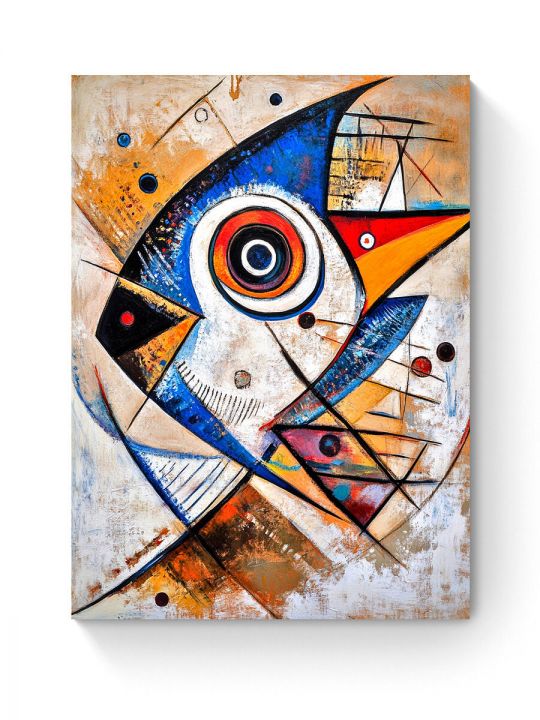 Алмазная мозаика на подрамнике «Рыба» 50x40 см