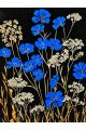 Алмазная мозаика без подрамника «Полевые цветы» 25x20 см