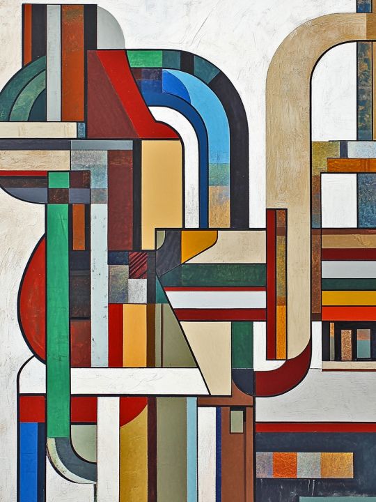 Алмазная мозаика без подрамника «Конструктивизм» 50x40 см