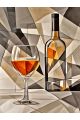 Алмазная мозаика без подрамника «Бокал напитка» 130x100 см