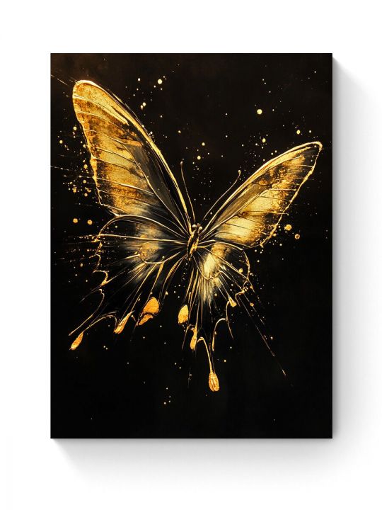 Алмазная мозаика на подрамнике «Золотая бабочка» 50x40 см
