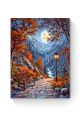 Алмазная мозаика на подрамнике «Осенний парк» 50x40 см