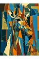 Алмазная мозаика без подрамника «Жираф» 80x60 см