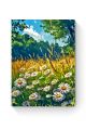 Алмазная мозаика на подрамнике «Ромашковое поле» 80x60 см