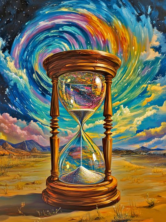Алмазная мозаика без подрамника «Пески времени» 50x40 см