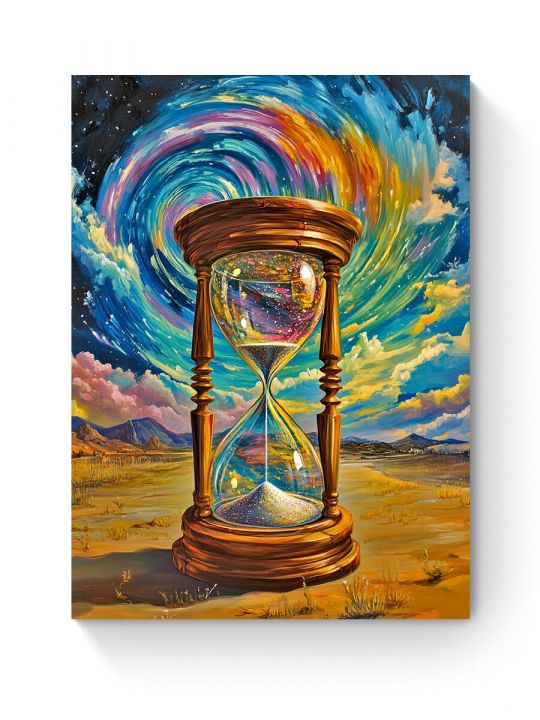 Алмазная мозаика на подрамнике «Пески времени» 90x70 см, 50 цветов