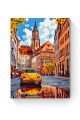 Алмазная мозаика на подрамнике «Ретро авто» 40x30 см