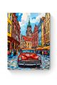 Алмазная мозаика на подрамнике «Ретро авто» 35x25 см