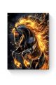 Алмазная мозаика на подрамнике «Огненный конь» 80x60 см