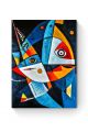 Алмазная мозаика на подрамнике «Рыбы абстракция» 80x60 см