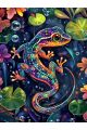 Алмазная мозаика без подрамника «Ящерка» 25x20 см