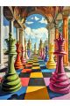 Алмазная мозаика без подрамника «Шахматы» 50x40 см