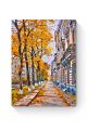 Алмазная мозаика на подрамнике «Осенняя улочка» 50x40 см
