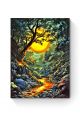 Алмазная мозаика на подрамнике «Полнолуние» 40x30 см