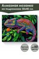 Алмазная мозаика на подрамнике «Хамелеон» 50x40 см