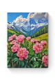 Алмазная мозаика на подрамнике «Пионы в горах» 60x45 см