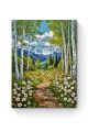 Алмазная мозаика на подрамнике «Тропинка в горы» 40x30 см