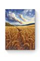 Алмазная мозаика на подрамнике «Пшеничное поле» 40x30 см