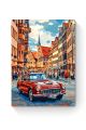 Алмазная мозаика на подрамнике «Ретро авто» 40x30 см