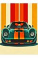 Алмазная мозаика без подрамника «Авто постер» 50x40 см