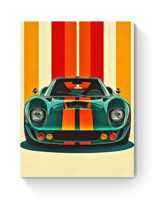Алмазная мозаика на подрамнике «Авто постер» 50x40 см