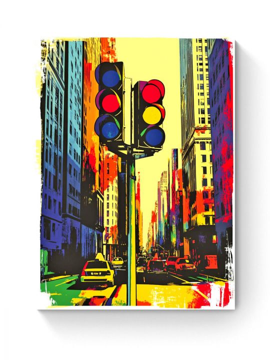 Алмазная мозаика на подрамнике «Светофор» 40x30 см