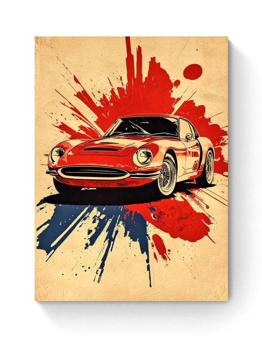 Алмазная мозаика на подрамнике «Авто постер» 50x40 см