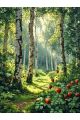 Алмазная мозаика без подрамника «Лесная ягодка» 80x60 см
